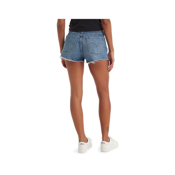 Levi's Distressed 501 Original Button-Fly Jean Shorts Size 29 - Picture 2 of 8